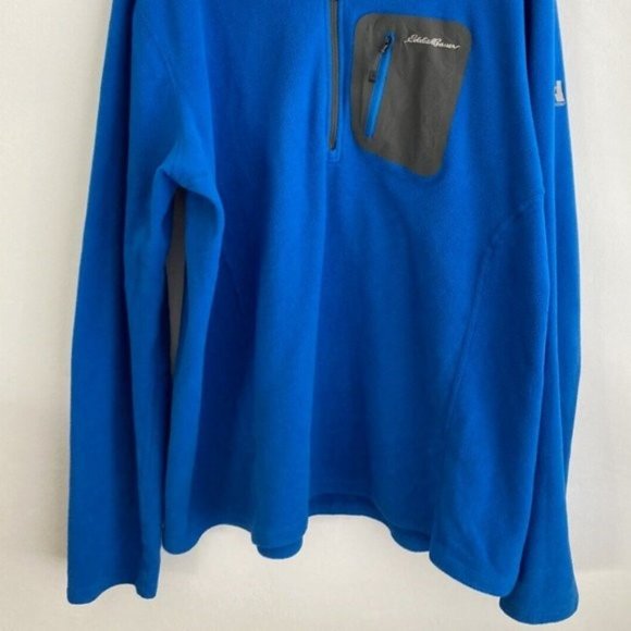Eddie Bauer Mens Polartec Sweatshirt TXL Fleece Pullover 1/2 Zip Firs - Picture 6 of 6